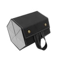 thumbnail image 4 of Organizador de gafas de , caja de almacenamiento de gafas de cuero sintético, multifunción, portátil, para colgar, para mujeres y hombres. 6 cuadrículas negras, 4 of 8
