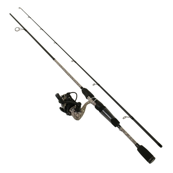 Lew's American Hero Camo 200 6.2:1 6'-2pc Med Spinning Rod and Reel Combo