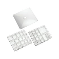 mDesign Stackable Plastic Storage Jewelry Box - 2 Organizer Trays with Lid for Drawer, Dresser, Vanity - Holds Necklaces, Bracelets, Bangles, Rings, Earrings - 3 Pieces - Clear