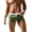 Army Green, variant on Men'S Drawstring Swim Trunks with Contrast Waistband, Zipper Pocket & Side Slit