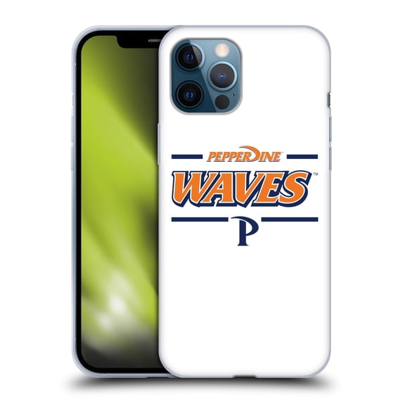 Head Case Designs Officially Licensed Pepperdine University Pepperdine University Art Waves Logo Soft Gel Case Compatible with Apple iPhone 12 Pro Max