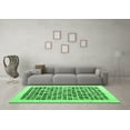 thumbnail image 3 of Ahgly Company Indoor Square Abstract Emerald Green Contemporary Area Rugs, 4' Square, 3 of 4