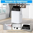 thumbnail image 3 of 12000 BTU Portable Air Conditioner for Bedrooms up to 550 sq.ft,Standing AC Unit with Cooling,Dehumidifier & Fan Modes,Remote Control,24H Timer,Sleep Mode,Includes Installation Kit,Energy Efficient, 3 of 8