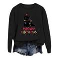 thumbnail image 1 of WEAIXIMIUNG Robe Sweat-Shirt Surdimensionnée Grande Taille Mode Hiver pour Femmes Imprimé Festif de Noël Col Rond, 1 of 3