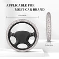 thumbnail image 3 of Uemuo Cute Baseball Printed Car Elastic Steering Wheel Cover - Universal Car Accessory for Diverse Cars Anti-Slip, and Comfortable- 15", 3 of 8