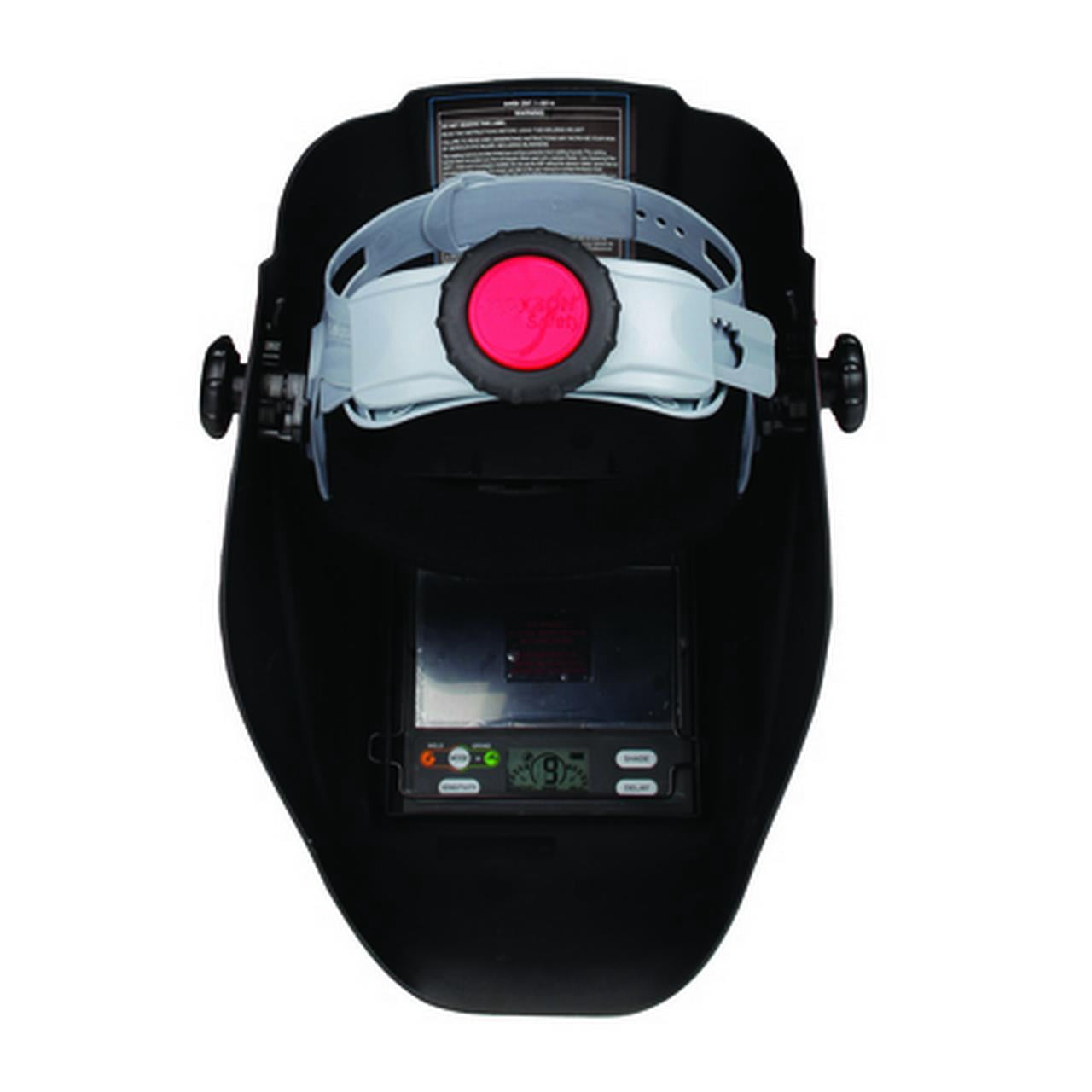 Jackson Safety Welding Helmet - Auto Darkening - Nylon - 3.94" x 2.36" Viewing Area - Shade 4/9-13 Insight&reg; Variable ADF 1/1/1/1 - 370 Speed Dial Headgear - Flame Graphics - HLX 100 Series
