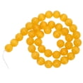 thumbnail image 2 of Cuentas de piedra de 10 mm para hacer joyas, collares, pulseras, manualidades, color naranja, 2 of 14