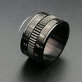 thumbnail image 2 of Men's Ring Number Gear Design Rotatable Finger Ring Knuckle Ring Jewelry Ring, 2 of 10