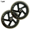 thumbnail image 1 of 2 Pcs Roues de Scooters 8mm Diamètre du Trou Central PU Roues Silencieuses Patins à Roulettes Accessoires de Chariot Translucide, 1 of 8