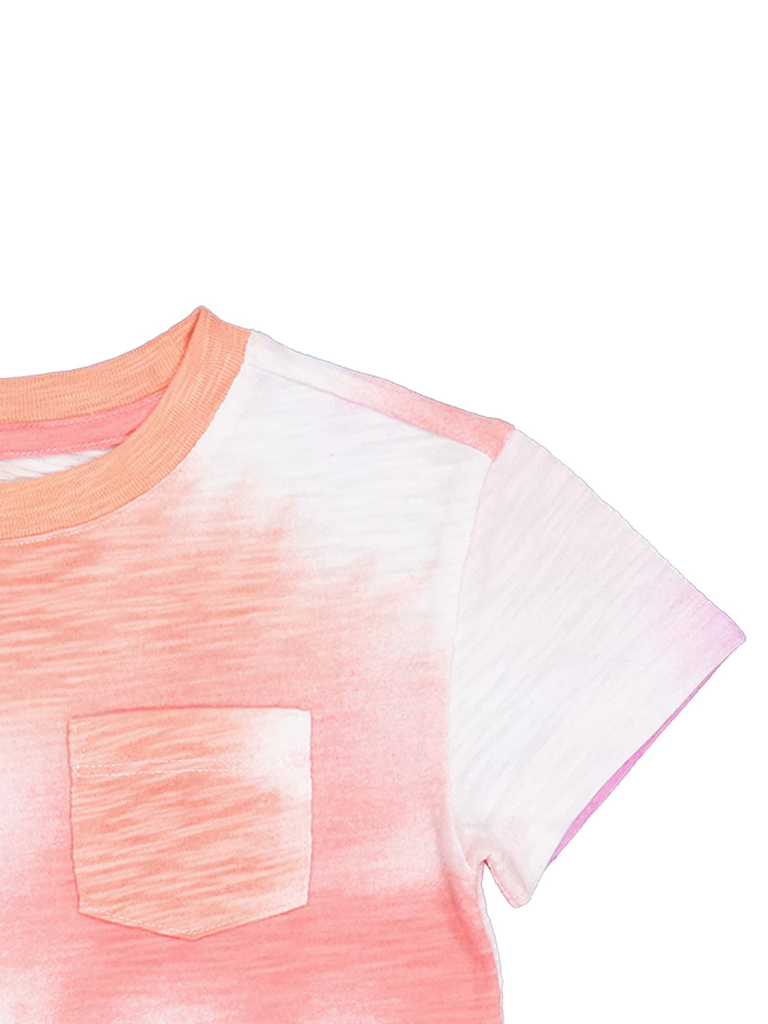 Wonder Nation Short Sleeve Boxy Pocket Tee, Size 4-18 & Plus