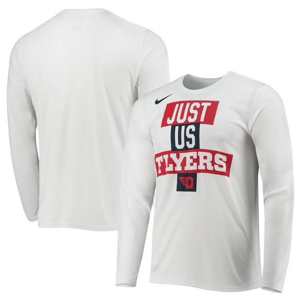 Tremendo Mencionar analizar Men's Nike White Dayton Flyers Just Us Bench Long Sleeve Performance  T-Shirt - Walmart.com
