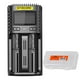 thumbnail image 2 of Cargador de Batería Rápido Nitecore UMS2 USB Inteligente de Doble Ranura para Li-Ion/Ni-MH/Ni-Cd/IMR, 2 of 2