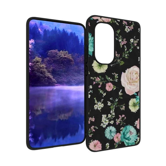 Compatible with Motorola Moto Edge 2022 Phone Case, Floral 120 Case Men Women, Flexible Silicone Shockproof Case for Motorola Moto Edge 2022