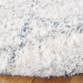 thumbnail image 3 of SAFAVIEH Fontana Darina Diamond Shag Area Rug, Turquoise/Ivory, 6'7" x 6'7" Round, 3 of 8