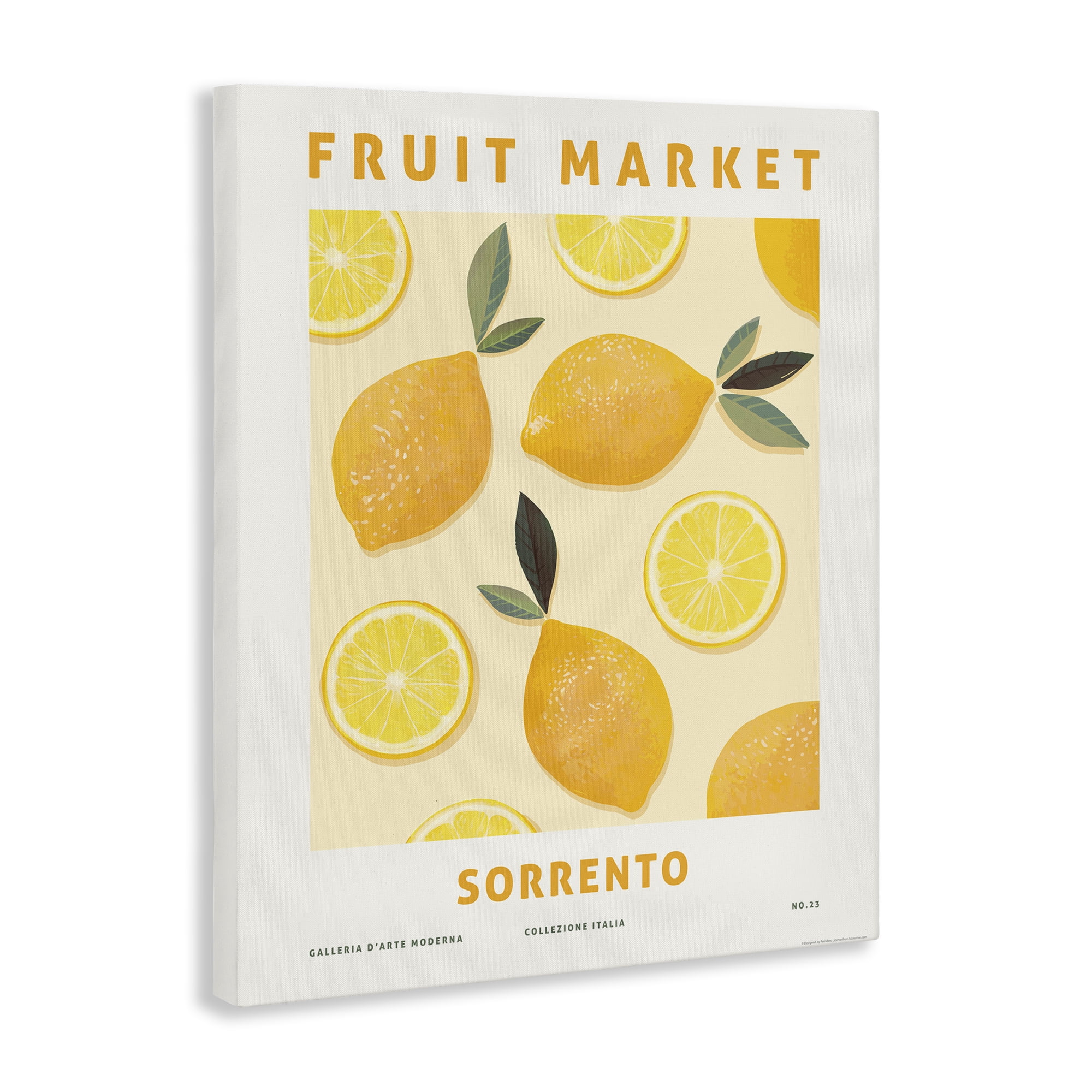 Stupell Industries Fruit Market Lemons Food & Beverage Painting Wrapped Canvas Canvas Art Print Wall Art, 30 x 40
