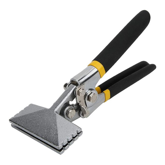 Coser a mano láminas de metal de 6", mordaza recta para aplanar metal, mango acolchado de doble inmersión ZefeiWu 8390615032056
