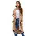 thumbnail image 1 of U.Vomade Women's Mid-Sleeve Solid Button-Down Long Knit Cardigan Sweater Jacket, 1 of 4
