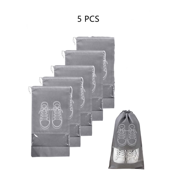 AiFlin 5 Pack/10 Pack Shoe Bags for Travel Shoe Bags for Packing Portable Drawstring Shoe Storage Bag for Men and Women