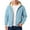 Sky Blue, variant on LWavelet Men's Jacket Full-Zip Hooded Shirt Casual Warm Winter Jacket Coats Outdoor Fashion Wine 3XL