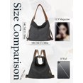 thumbnail image 7 of Sunyuer Women's Convertible Canvas Tote Bag, Large Capacity Multiway Shoulder Backpack, Adjustable Strap Hobo Handbag, Casual Versatile Crossbody Purse for Work Travel Daily Use, 7 of 7