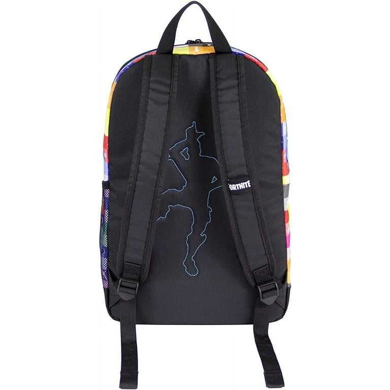 FORTNITE Black Amplify Patch Backpack w/ 2 Removable Patches Included