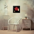 thumbnail image 4 of Vess, June Erica 15x15 Black Modern Framed Museum Art Print Titled - Pop Blossoms in Red II, 4 of 5