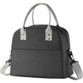thumbnail image 1 of Bolsa nevera pequeña, bolsa nevera pequeña, bolsa nevera pequeña, bolsa nevera pequeña para el trabajo, bolsa para el almuerzo, bolsa de picnic, bolsa térmica, bolsa aislante (10 litros, gris), 1 of 5