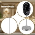 thumbnail image 6 of Segolike Earring Jewelry Display Prop Photos Silicone Ear Model for Piercing Practice Black Right, 6 of 8