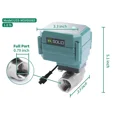 thumbnail image 2 of U. S. Solid Smart IP65 Motorized Ball Valve 3/4 in NPT Full Port Stainless Steel DC 5V USB Connection Normally Closed Green Casing, 2 of 13