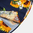 thumbnail image 5 of Mialoley Men's Short Sleeve Sunflower Printed Shirt,Button-Down Street Style Blouse Tops, 5 of 5