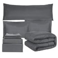 thumbnail image 5 of HIG 8 PCS Modern Comforter Set All Season Bed in a Bag, Dark Gray, Full Size, 5 of 10