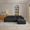 Black + Primary Living Space + Medium-Soft + Cushion Back + Modern + Foam + Corduroy + 3 Seat, variant on 97'' Modular Sectional Sofa, Cloud Sectional Couch with Deep Seat, Modern Modular L-Shape Sofa Couch with Chaise,Upholstered Couches for Living Room Bedroom,No Assembly, Grey