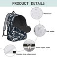 thumbnail image 4 of Cute Dinosaur Pattern Backpack for School,Cute School Bag,Schoolbag with Adjustable Shoulder Straps & Padded Back,15.7"x11.8"x5.5", 4 of 5