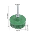 thumbnail image 2 of Unique Bargains 2Inch 50 Grit Abrasive Coating Removal Bristle Disc with 1/4 Inch Shank, Green, 2 of 7