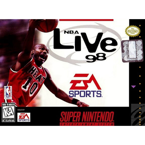 Restored NBA Live 98 (Super Nintendo, 1997) SNES Basketball Game (Refurbished)