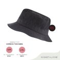 thumbnail image 3 of Market & Layne Unisex Black Bucket Hat for Adult & Teens - Medium/Large, 3 of 8