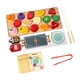 thumbnail image 1 of Juego de alimentos de madera para niños, juego de rol para aprender a hacer comida, coordinación mano-ojo y mucho más. Halcones confitados de frutas, 1 of 9