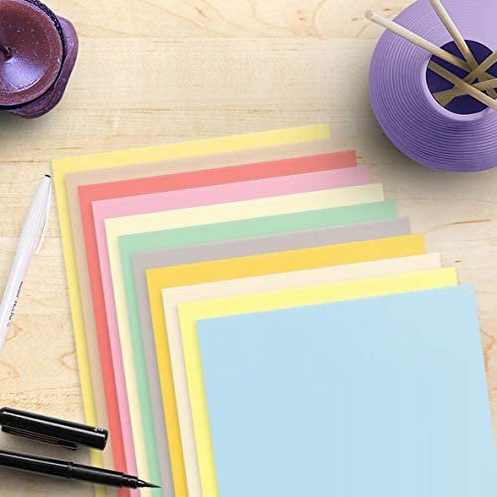 8.5 x 14” Pastel Color Paper – Great for Cards and Stationery Printing | Legal, Menu Size | Lightweight 20lb Paper | 100 Sheets | Cream - image 2 of 6