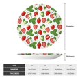 thumbnail image 2 of Cauagu Strawberry Print Bone China Decorative Plate, Wall Mount Plate Holiday Decor Decorative Ceramic Plates with Stand Elegant Household Plates Decorative-8in, 2 of 6
