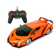 Cool Electric Remote Controlled Racing Sports Car Toy for Kids Boys Color:Lamborghini orange Size:1:16