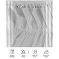thumbnail image 5 of Grey Striped Wrap Around Bed Skirts for Queen Bed 16" Drop,Bed Skirt with Adjustable Elastic Belt Dust Ruffle Bed Valance for Bedroom Hotel Luxurious White Stripes Modern Abstract Art Bed Frame Cover, 5 of 7