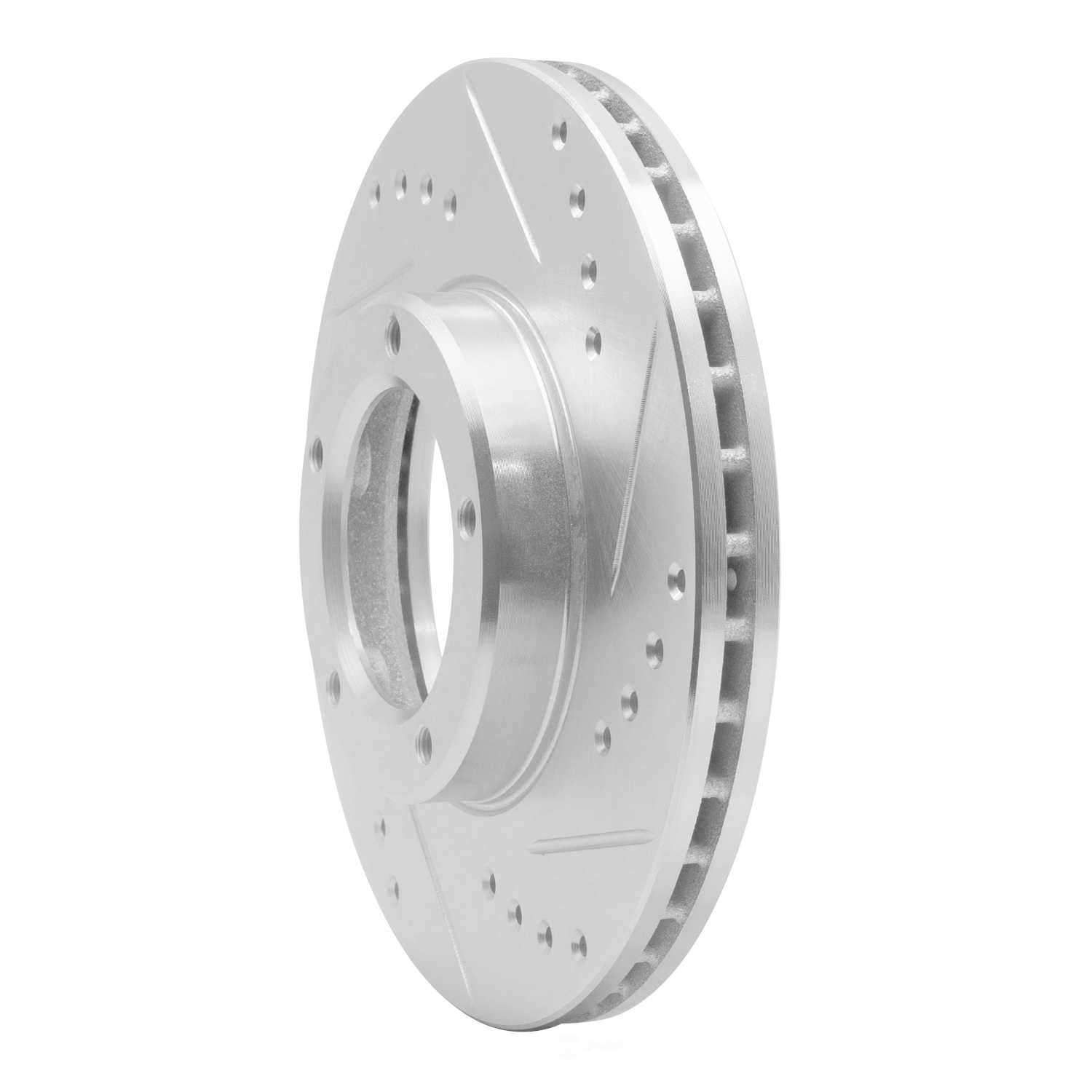 Dynamic Friction Company 631-76106R DFC Brake Rotor - Drilled And Slotted - Silver