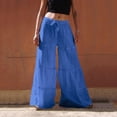 thumbnail image 5 of Womens Casual Elastic Waist Solid Comfy Jogging Jogger Pants With Pockets Womens Baggy Pants Flare Legging Womens Pants Casual Work High Waist Beach Pant Pants Suits for Women Business Casual Womens, 5 of 8