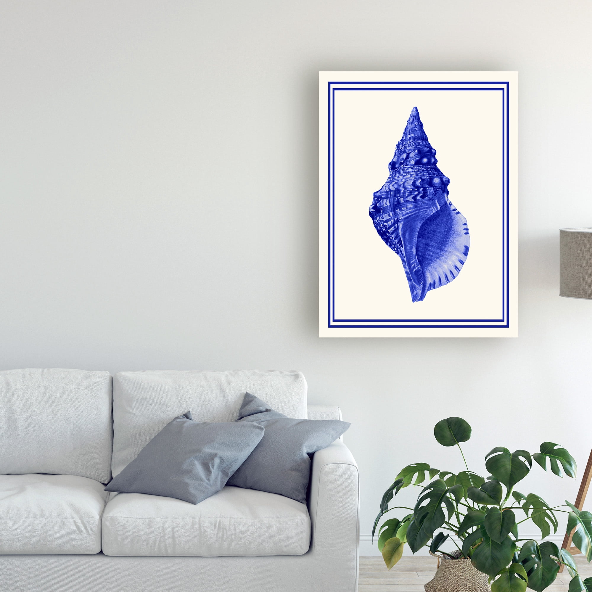 Trademark Fine Art 'Mixed Nautical Blue on Cream a' Canvas Art by Fab Funky