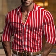 thumbnail image 1 of Camisa de hombre con cuello alto y letras para exteriores, ropa de calle de manga larga estampada, ropa de moda urbana de diseñador, informal, de talla grande, 1 of 6