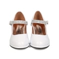 thumbnail image 4 of New Girl Indulge Aeris-01 Patent PU Rhinestones Mary Jane Kiddie Heel Pump, 4 of 5