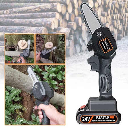 550W Mini Portable One-Hand Chainsaw Lightweight Cordless Electric Saw Handheld Wood Cutter Pruning Shears for Cutting Tree Branch Wood