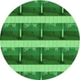 thumbnail image 1 of Ahgly Company Indoor Round Patterned Green Area Rugs, 3' Round, 1 of 6