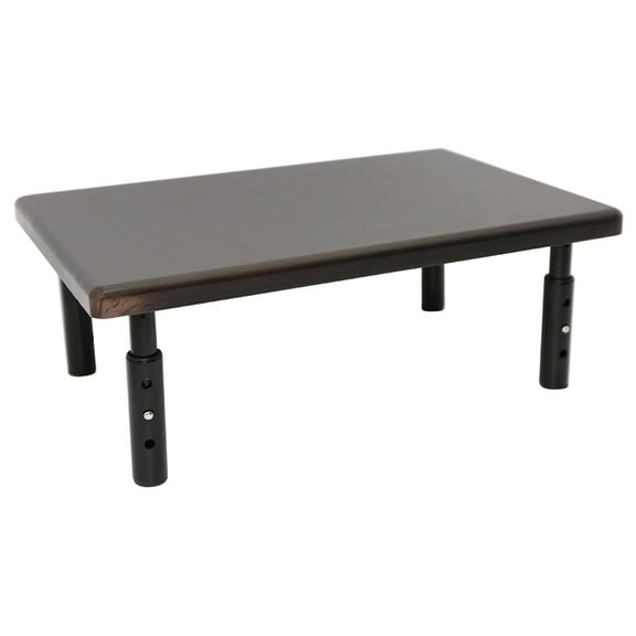 Apollo Hardware Adjustable Monitor Stand Series/Heavy Duty Wood Computer Monitor & Laptop Stand,Metal Height Adjsutable Design,Single Size (Natural Black Walnut)