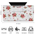 thumbnail image 5 of Long Mouse Pads for Desk,Pioneer Flower Floral Print Pattern Desk Mats on Top Of Desks, Desk Mouse Pad Extra Large with 3mm Non-Slip Base and Stitched Edge for Gaming,Office,Work,Home 47.3"x23.6", 5 of 6